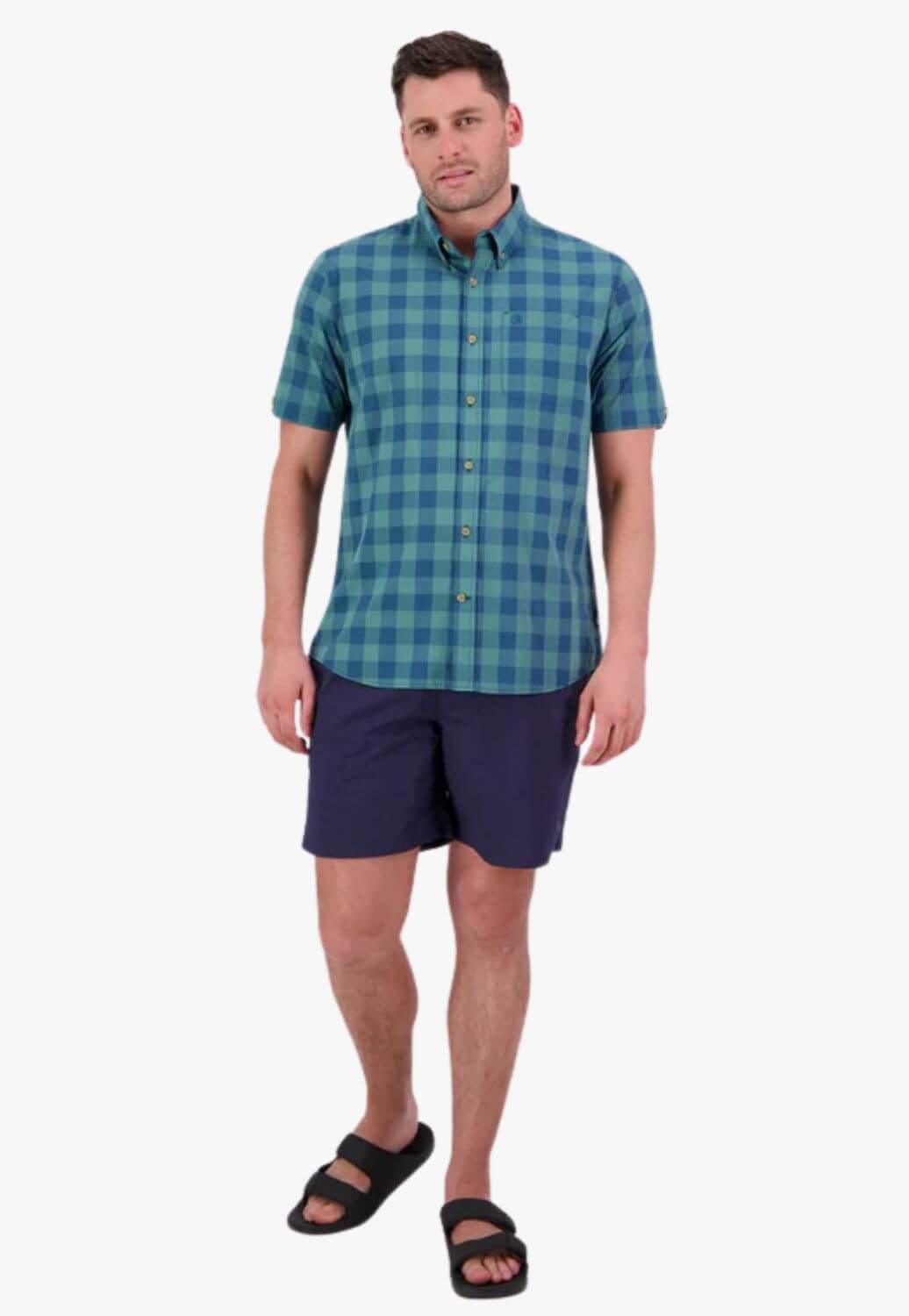 Swanndri Mens Rings Beach Short Sleeve Shirt