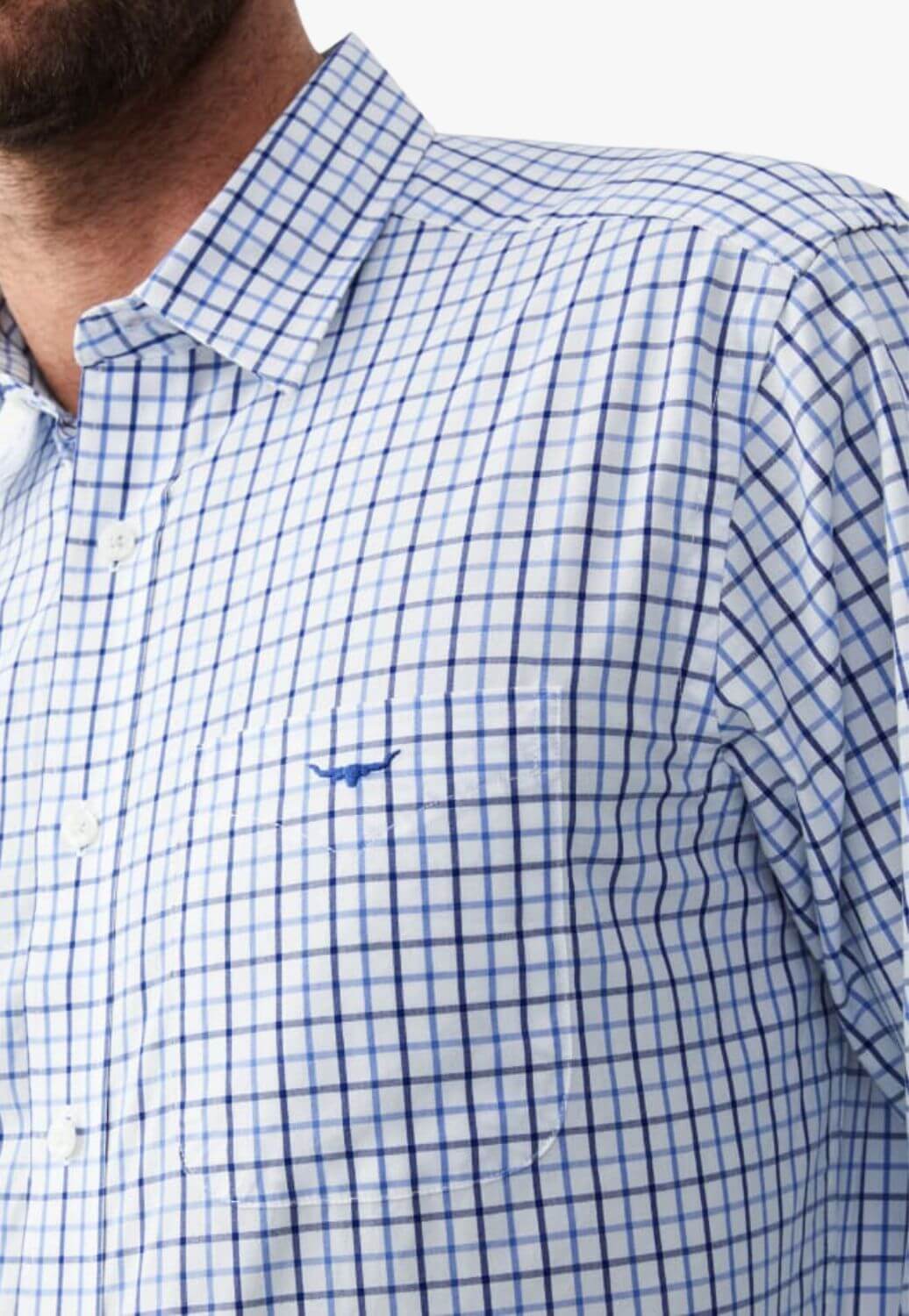 R.M. Williams Mens Collins Long Sleeve Shirt