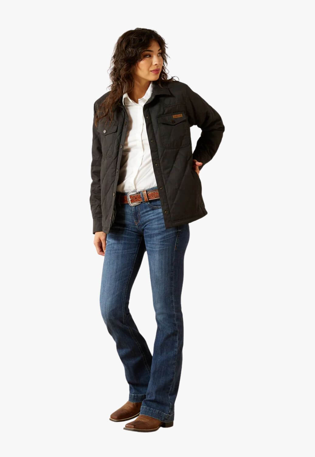 Ariat Womens Grizzly Quilted Barn Jacket