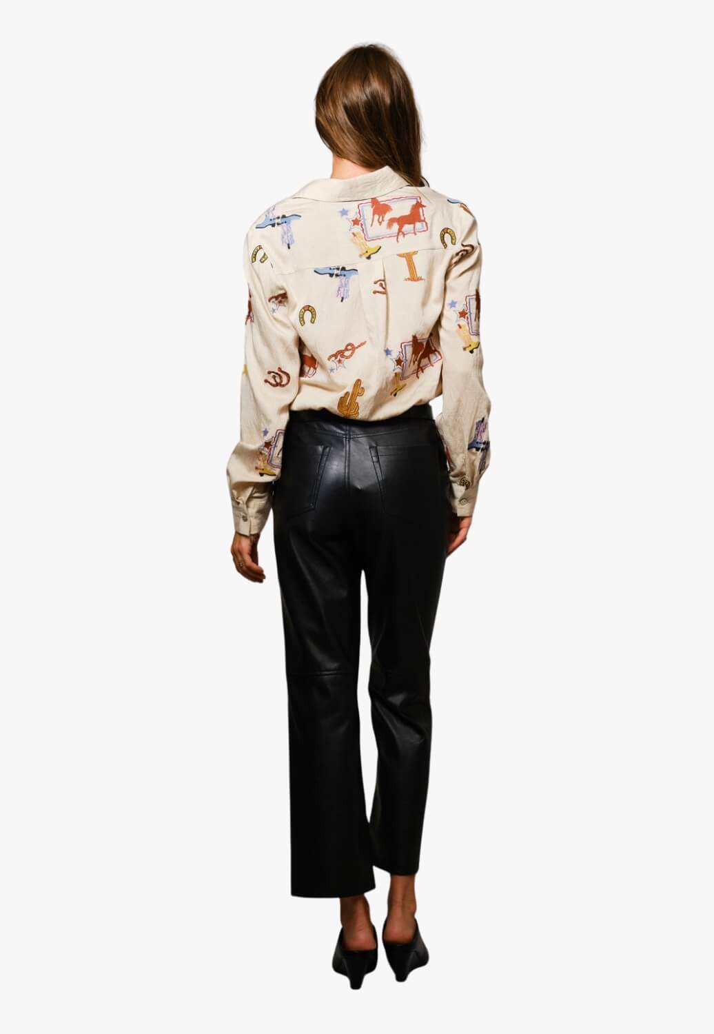 Blue B Womens Western Embroidered Shirt