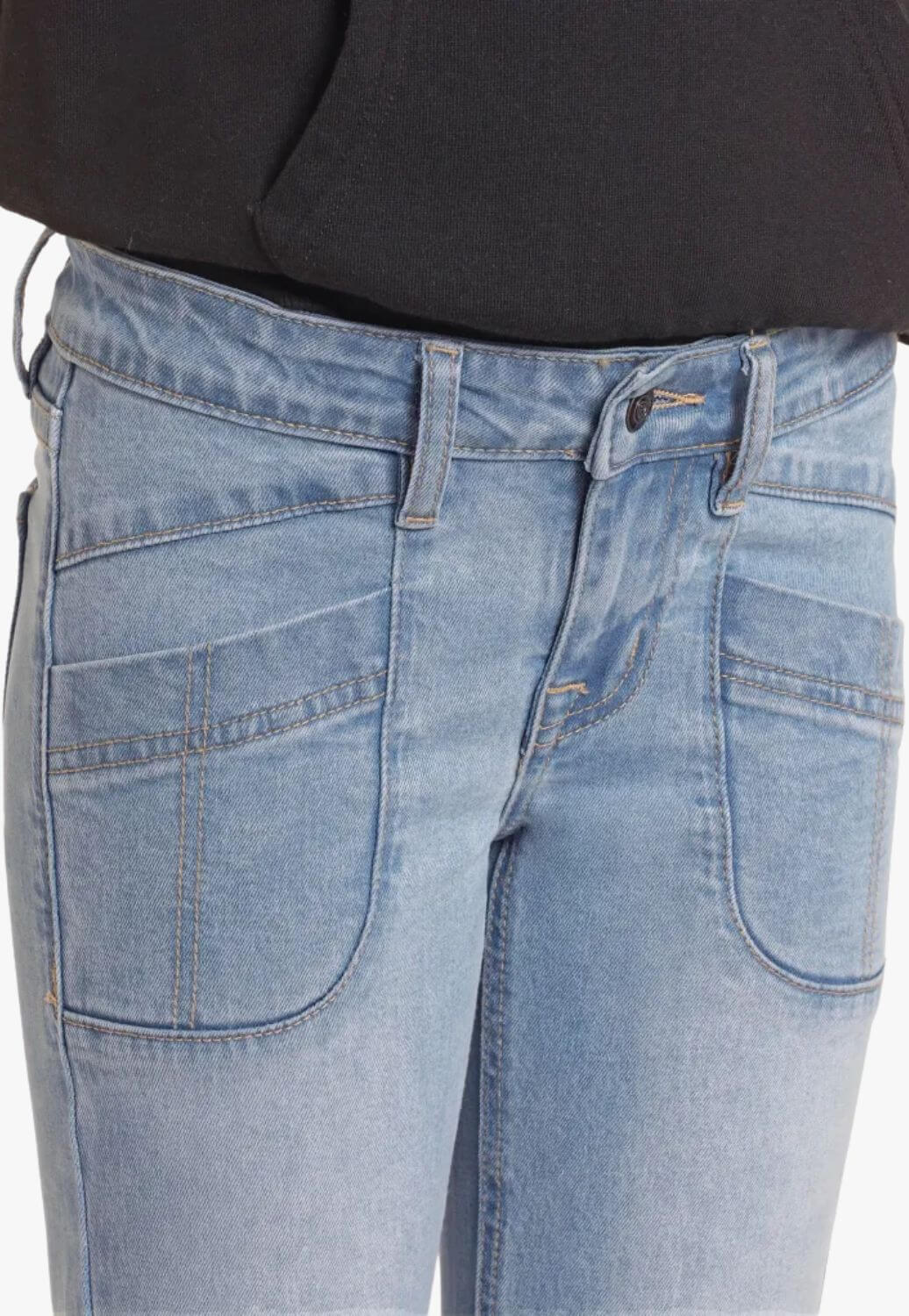 Rock and Roll Girls Detail Pocket Bootcut Jean