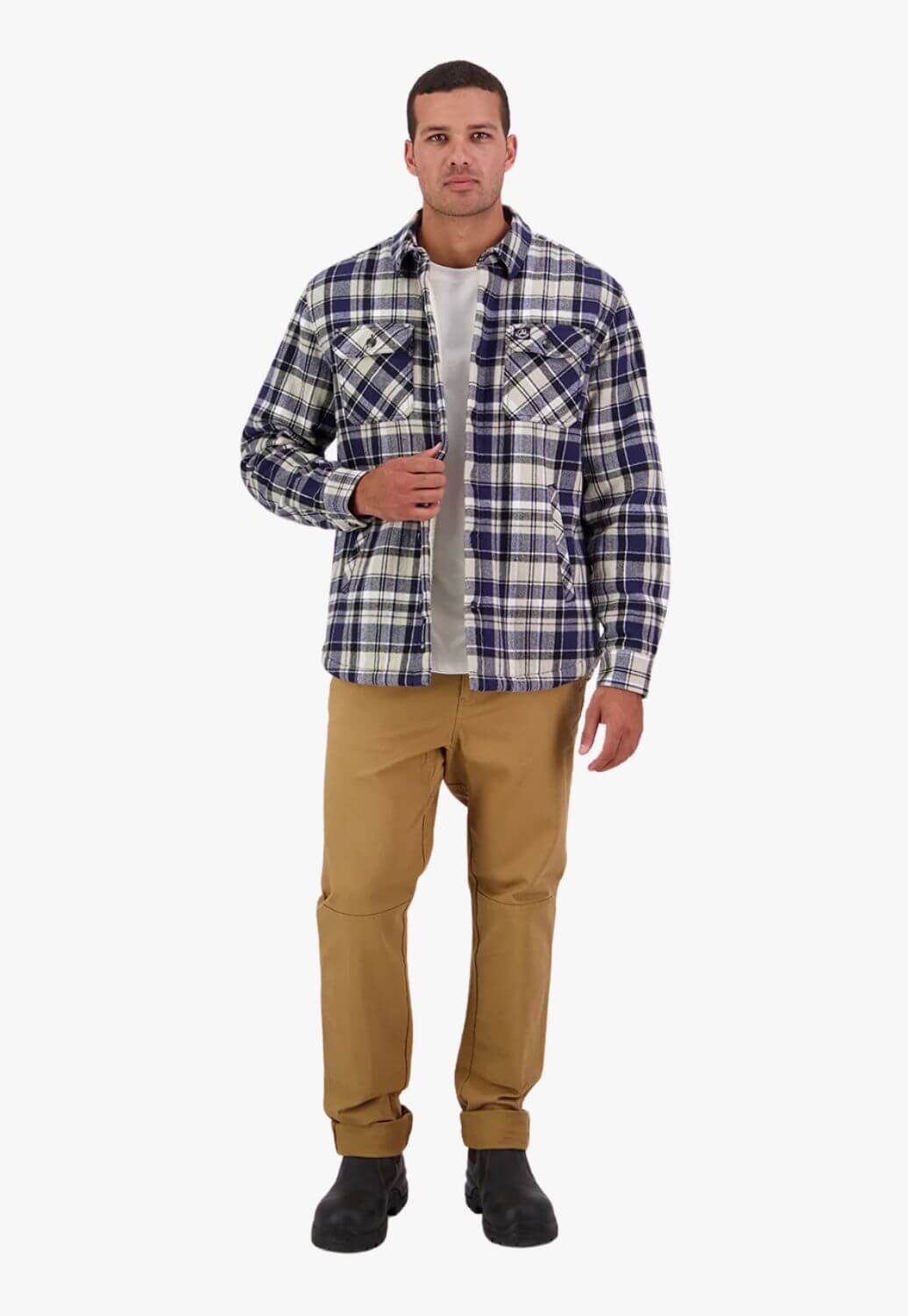 Swanndri Mens Morven Sherpa Long Sleeve Shirt