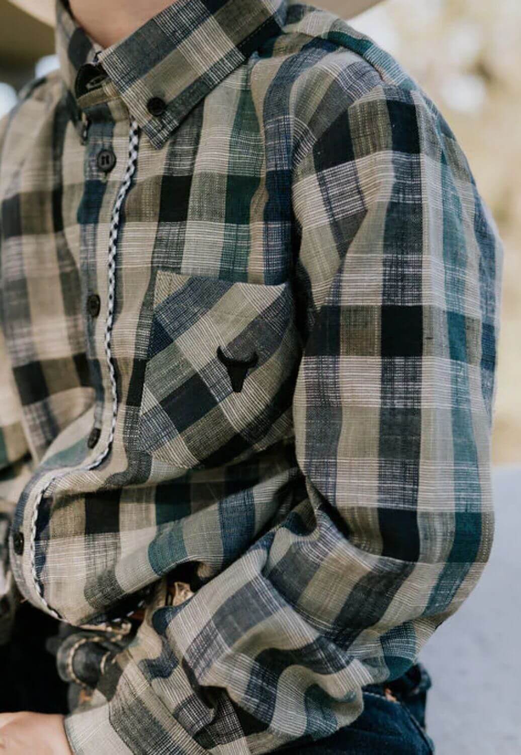 Little Windmill Boys Luke Checked Long Sleeve Shirt