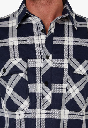 Pilbara Mens Closed Front Flannelette Shirt