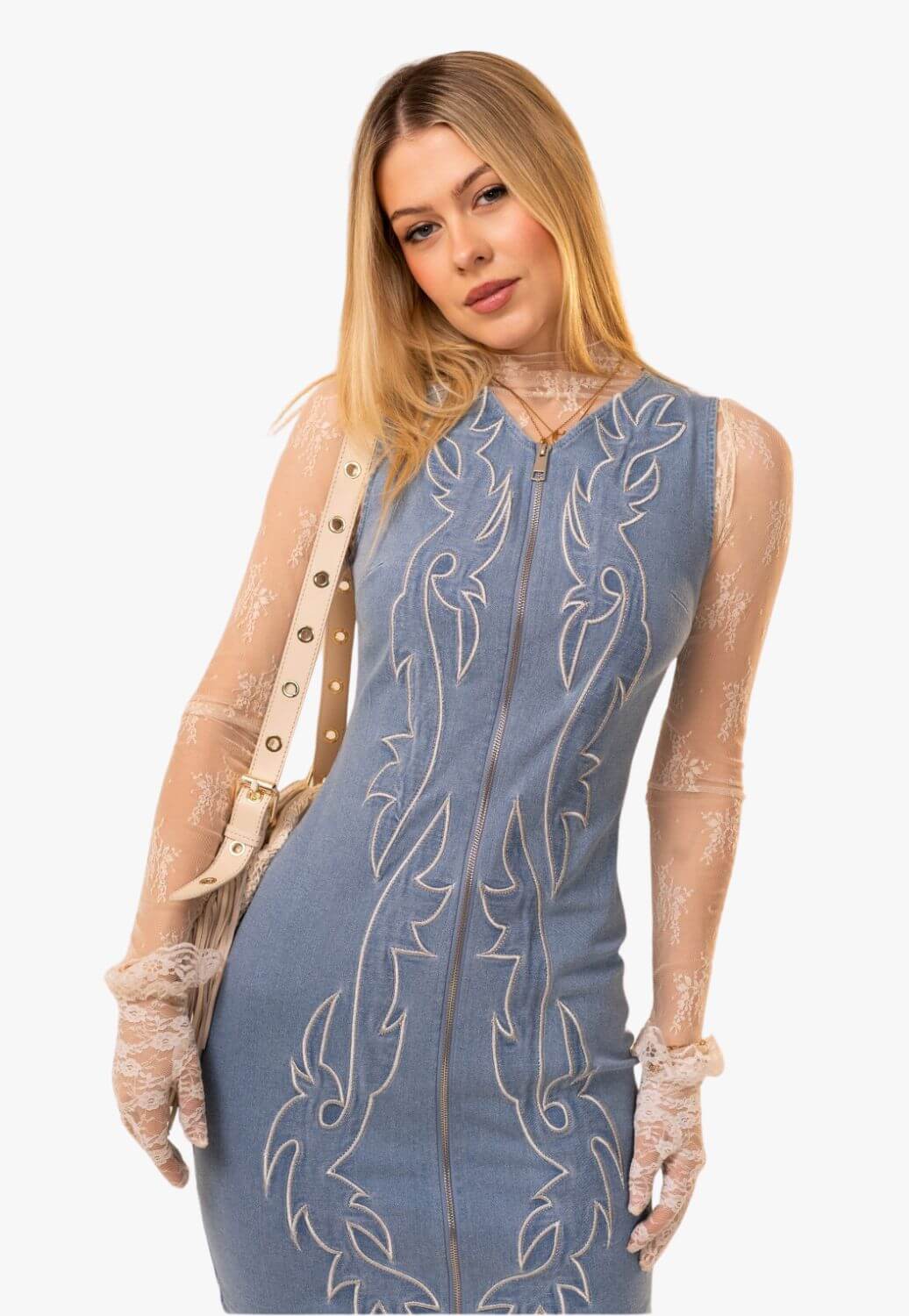 Blue B Womens Western Stitch Dress