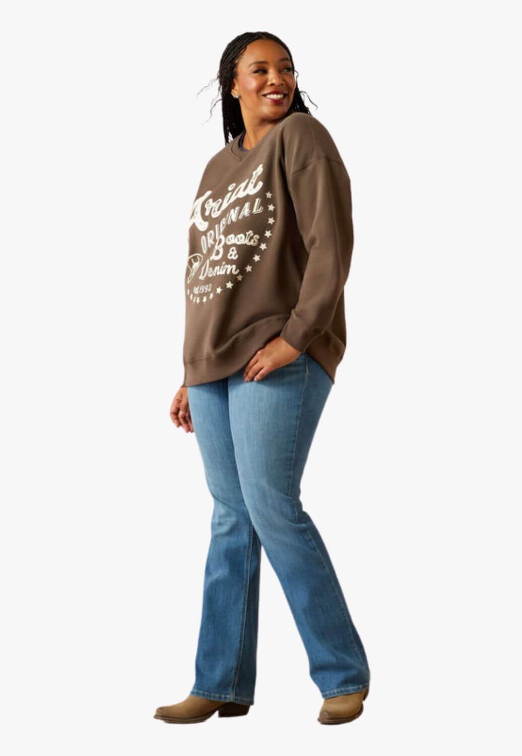 Ariat Womens Oversized Crew Sweatshirt