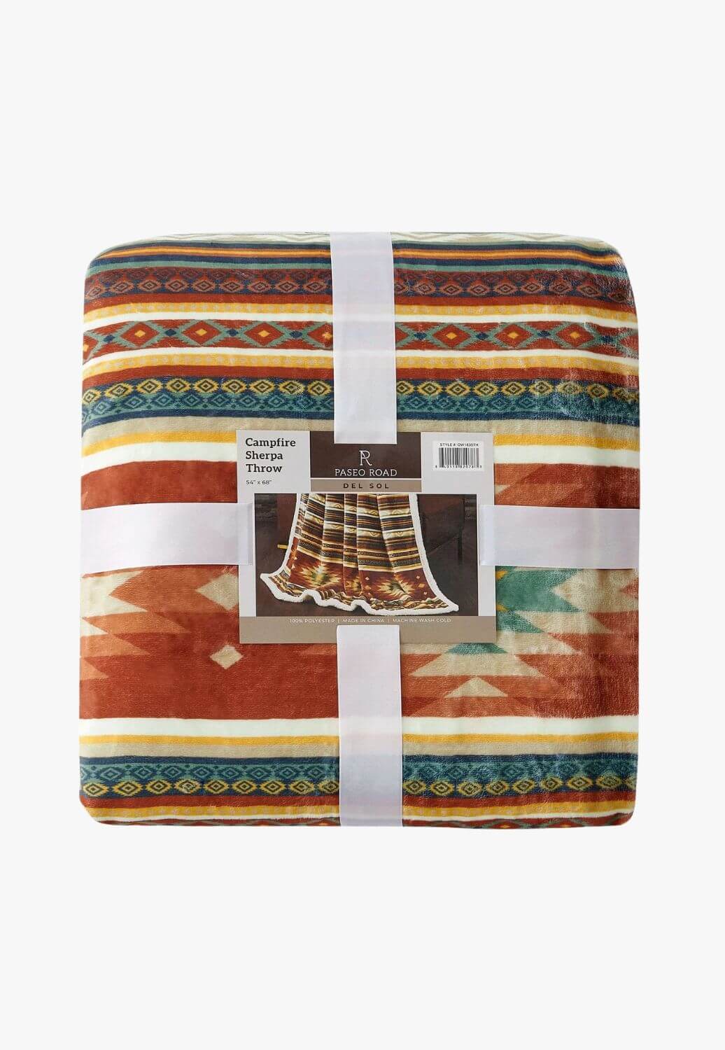 Del Sol Campfire Sherpa Throw