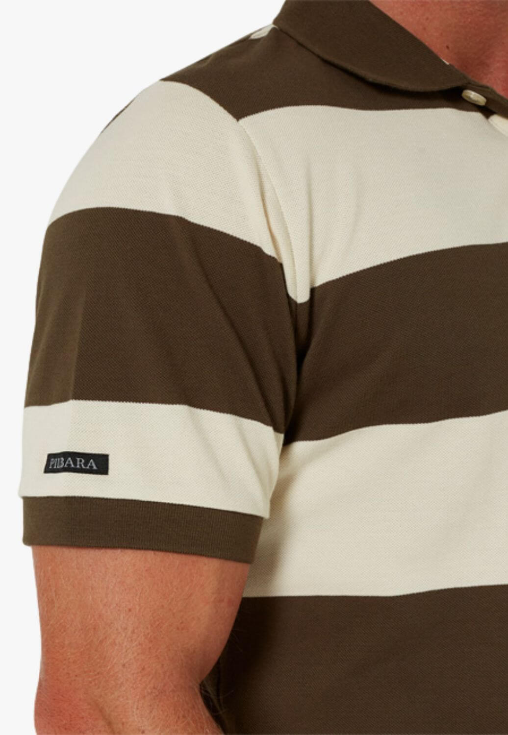 Pilbara Mens Y/D Striped Polo