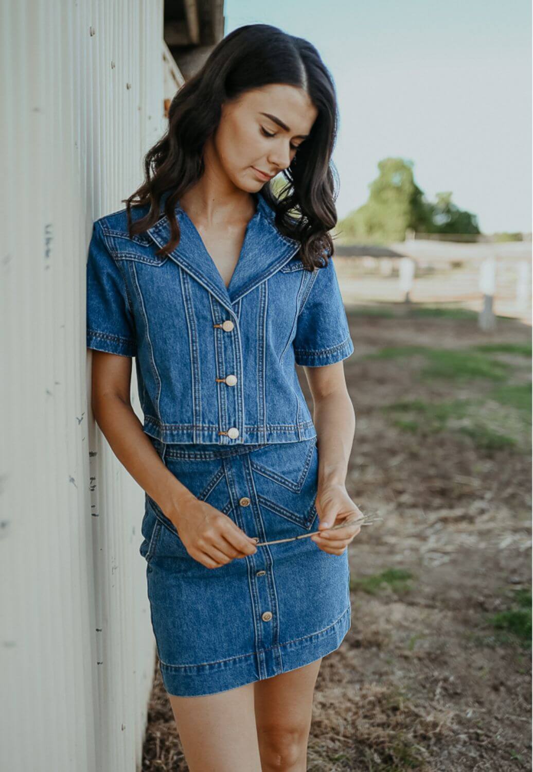 Gringa Denim Calamity Denim Mini Skirt