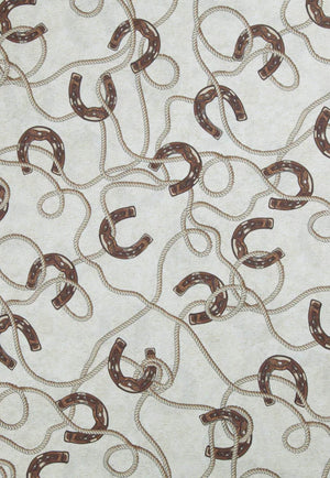 Pierre Equestrian Cotton Sateen Duvet Cover Set - Queen