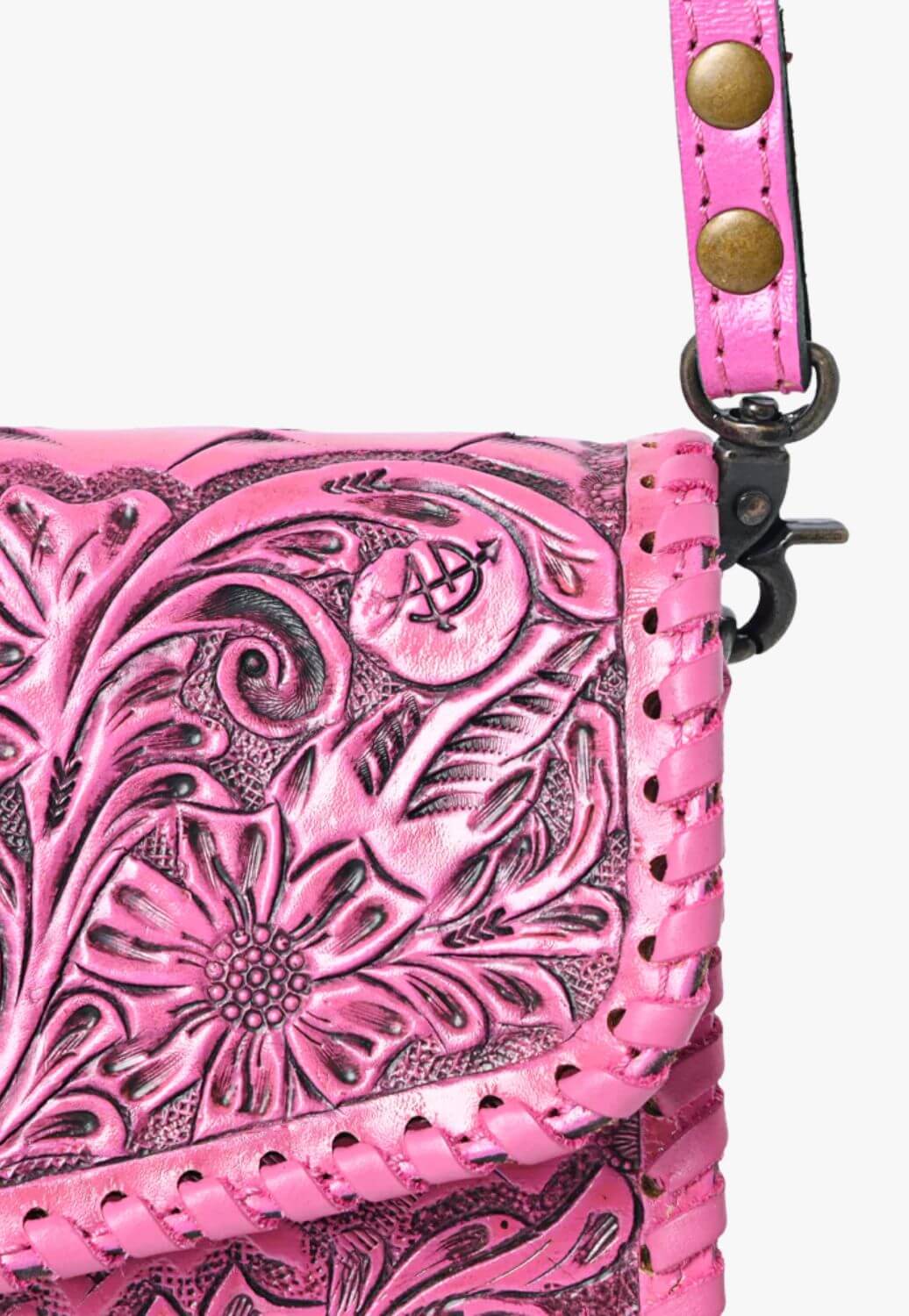 American Darling Tooled Leather Crossbody Bag
