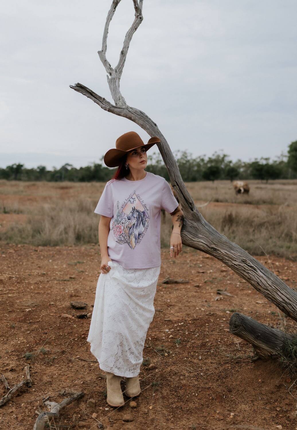 Buck Wild Country Womens Wild Hearts T-Shirt