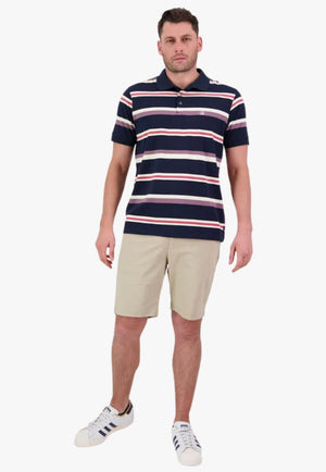 Swanndri Mens Winfred Stripe Polo