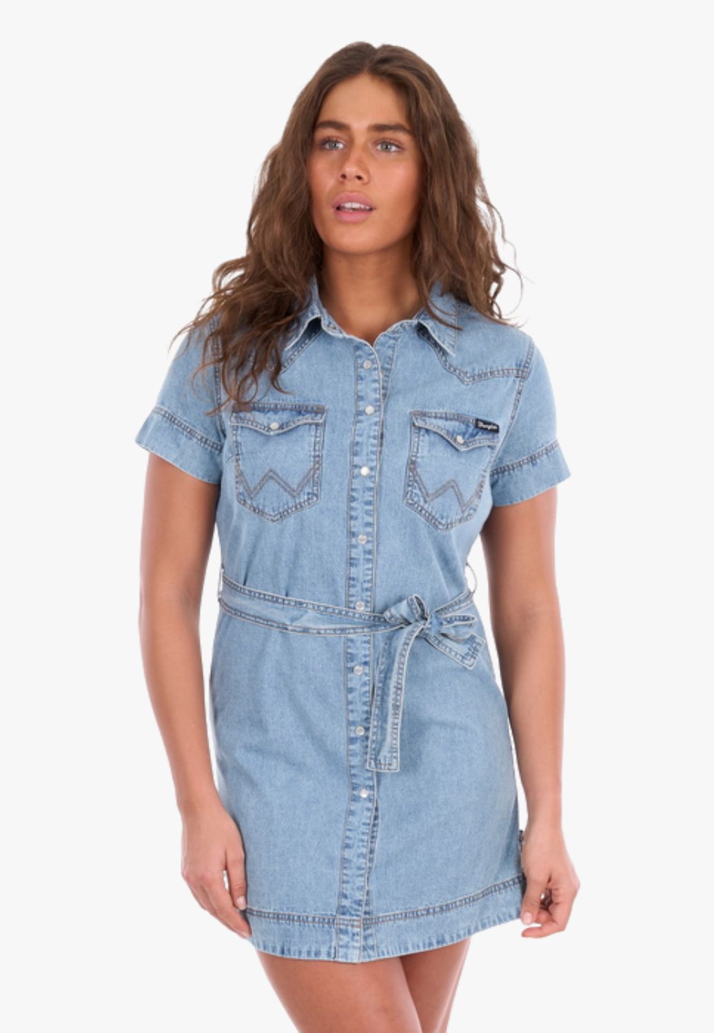 Wrangler Womens Marla Short Sleeve Dress