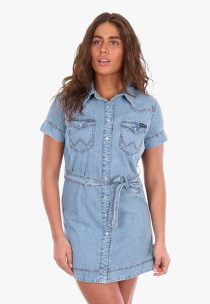 Wrangler Womens Marla Short Sleeve Dress