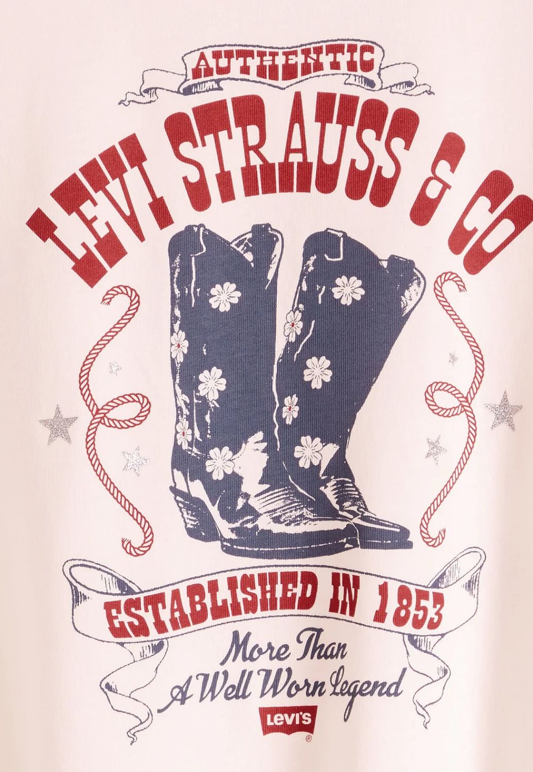 Levis Womens Vintage Daisy Boots Tee