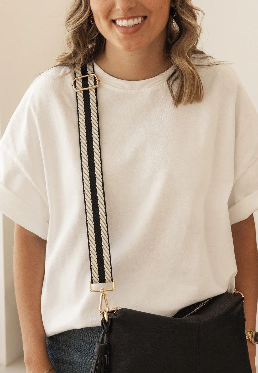 Louenhide Daisy Stripe Crossbody Bag