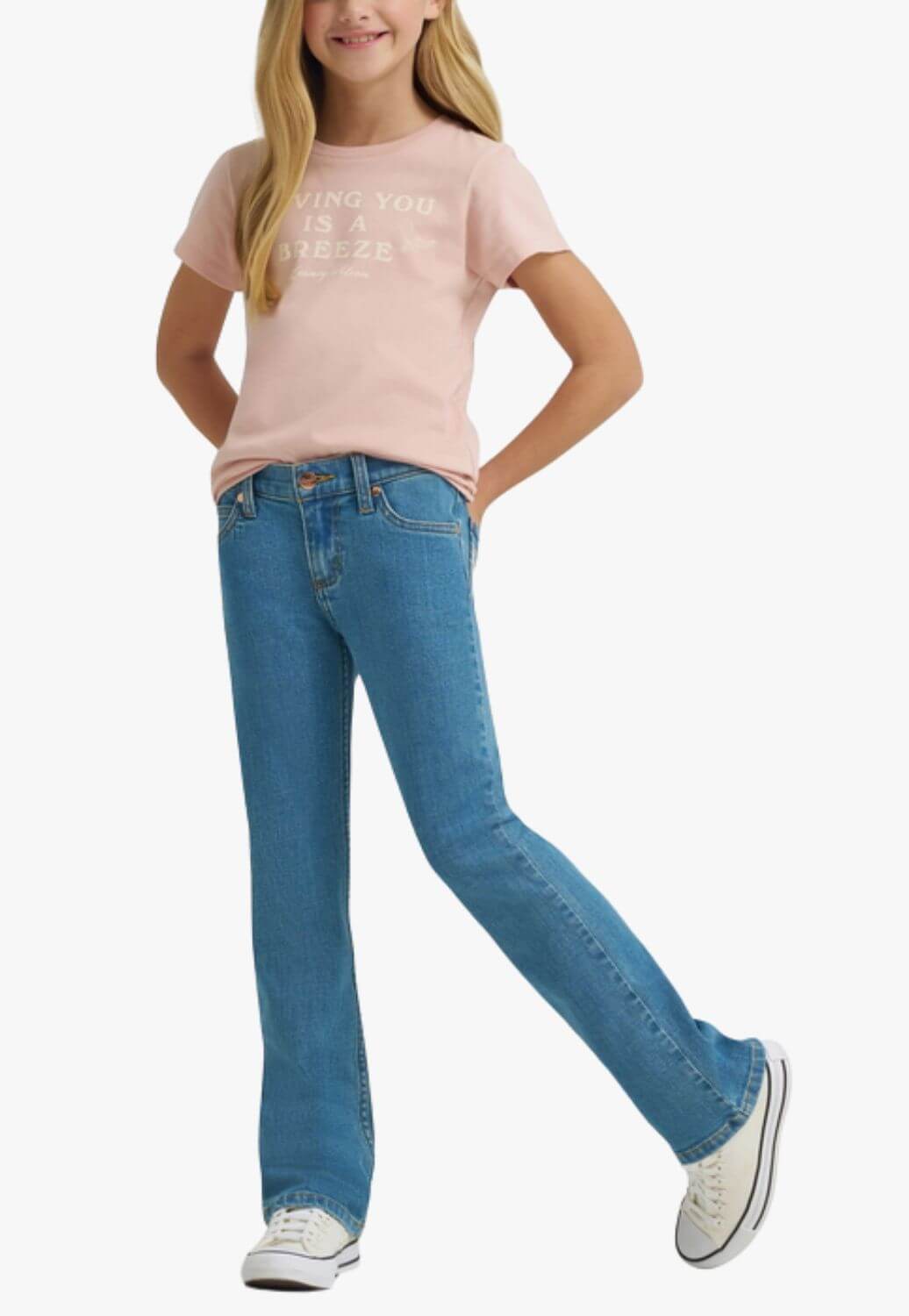 Wrangler X Lainey Wilson Girls Embellished Mae Boot Cut Jeans