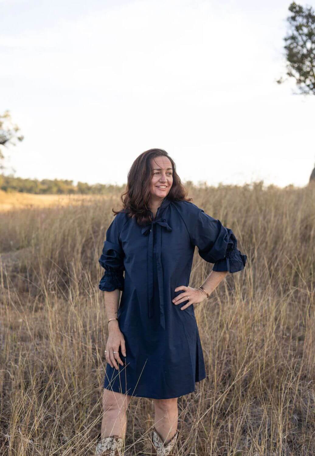 Black Cold Clothing Womens Long Sleeve Gabby Dress