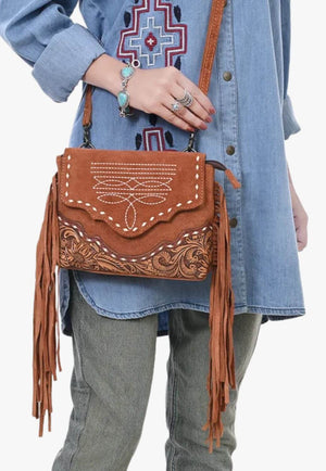 American Darling Crossbody Bag with Fringe