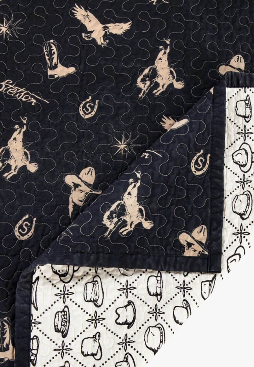 HiEnd Accent Conversation Reversible King Quilt Set