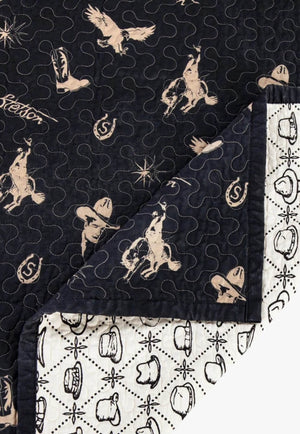 HiEnd Accent Conversation Reversible King Quilt Set