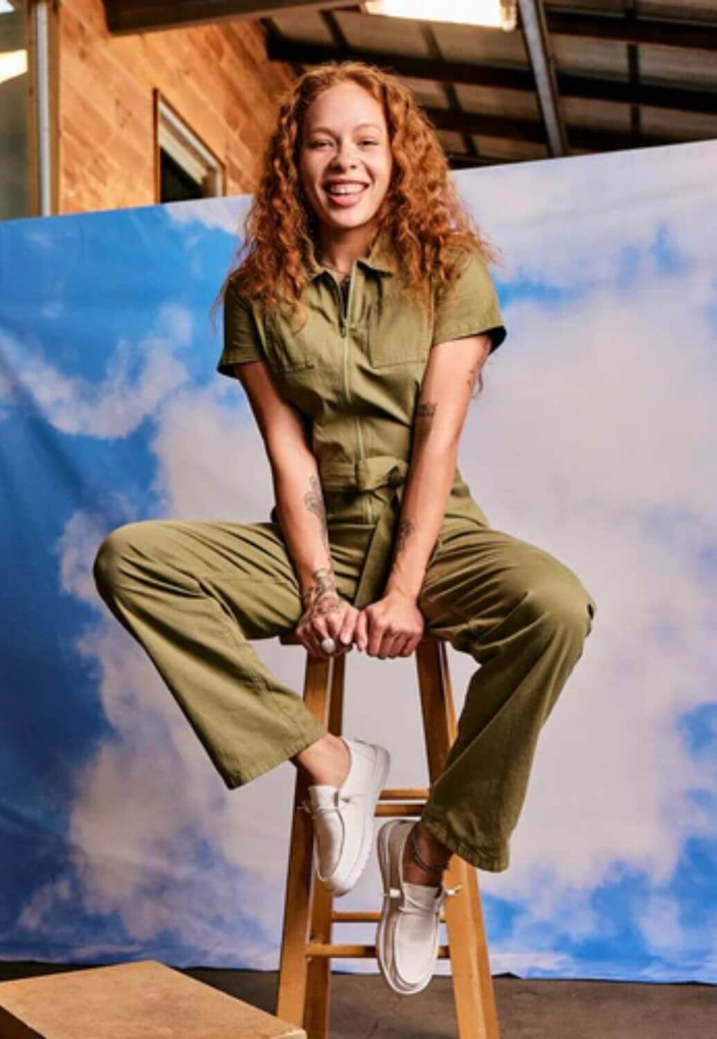 Hey Dude Womens Wendy Stretch Canvas Shoe