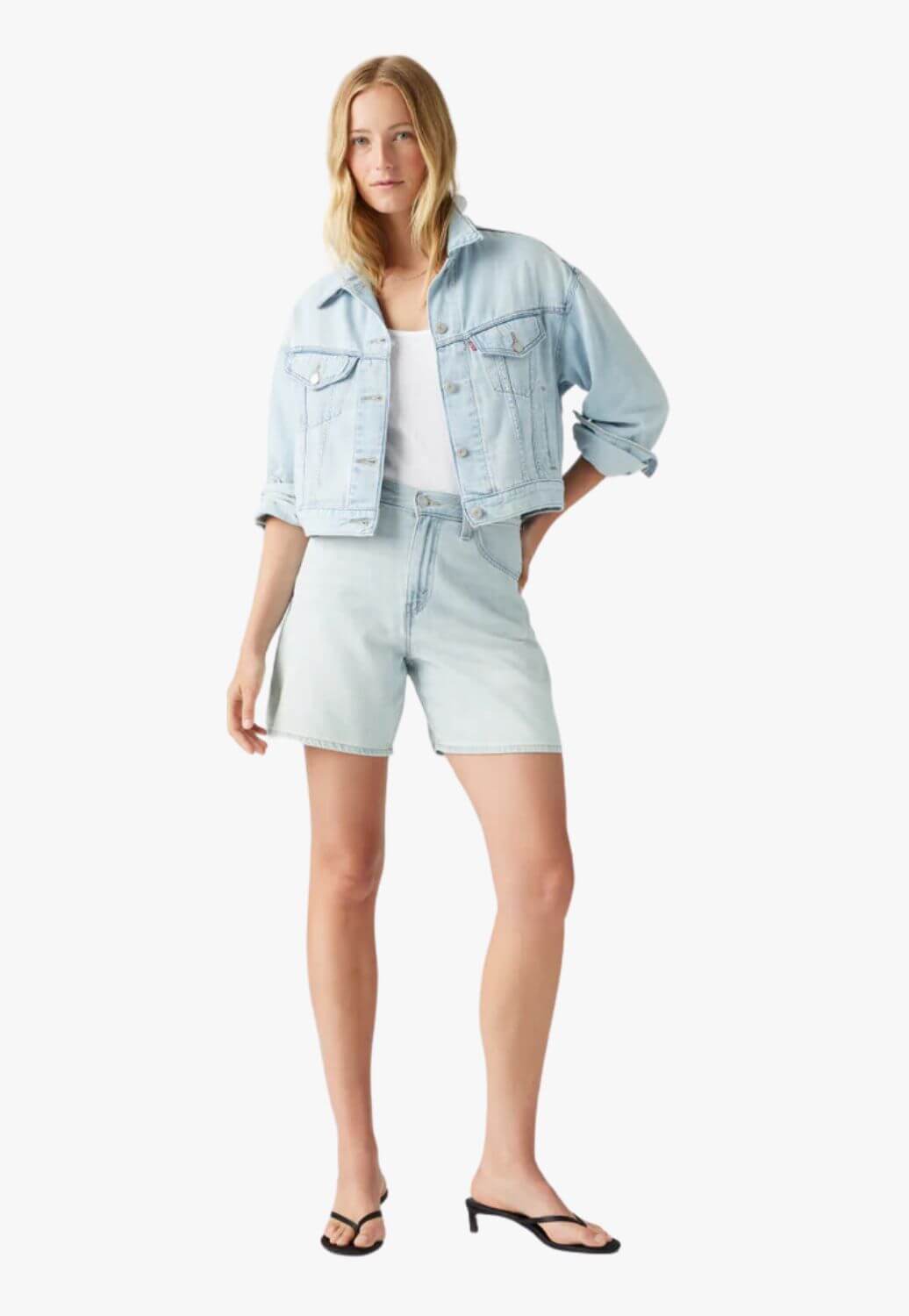 Levis Womens High Rise Baggy Shorts