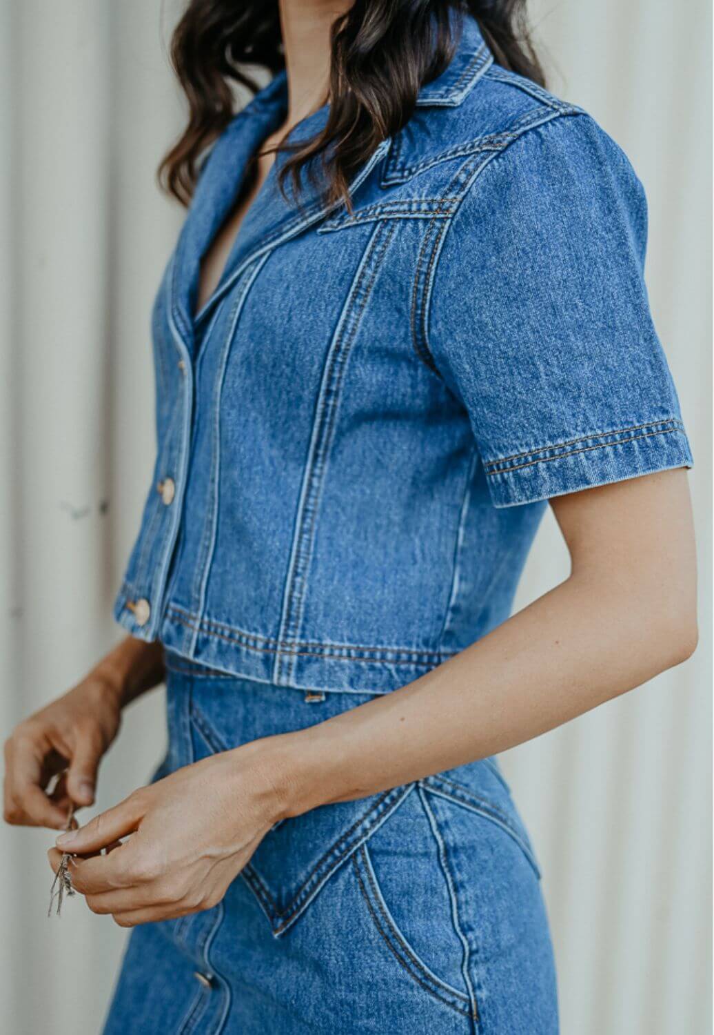 Gringa Denim Calamity Denim Top