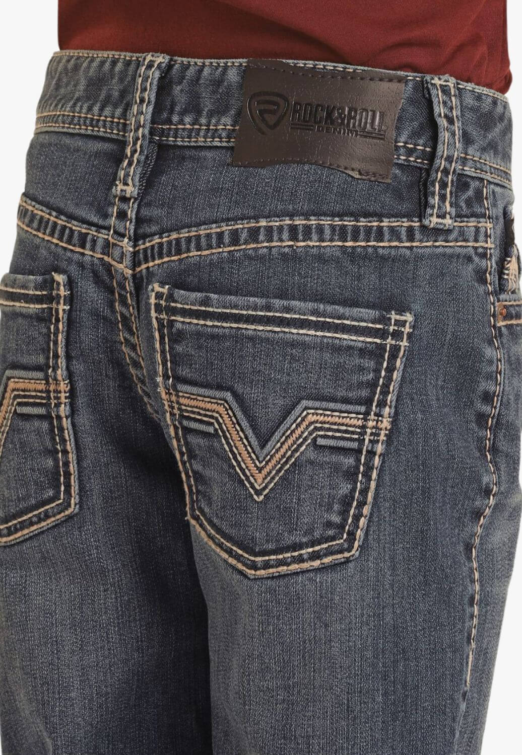 Rock & Roll Boys Rope Stitch Emb Bootcut Jean