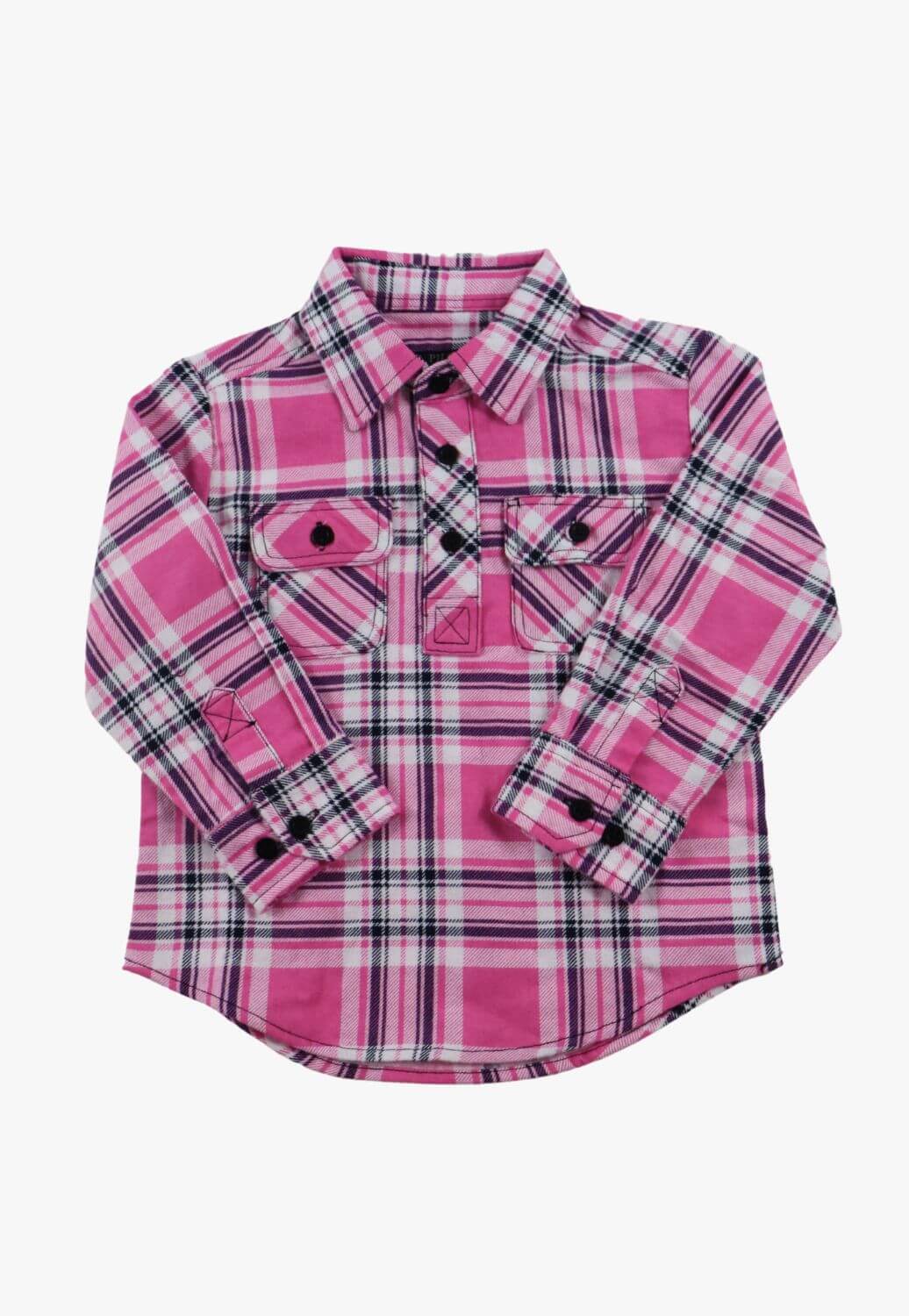 Ritemate Kids Closed Front Flannelette Shirt