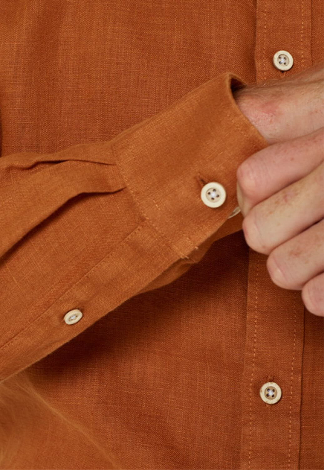 Pilbara Mens Linen Long Sleeve Shirt