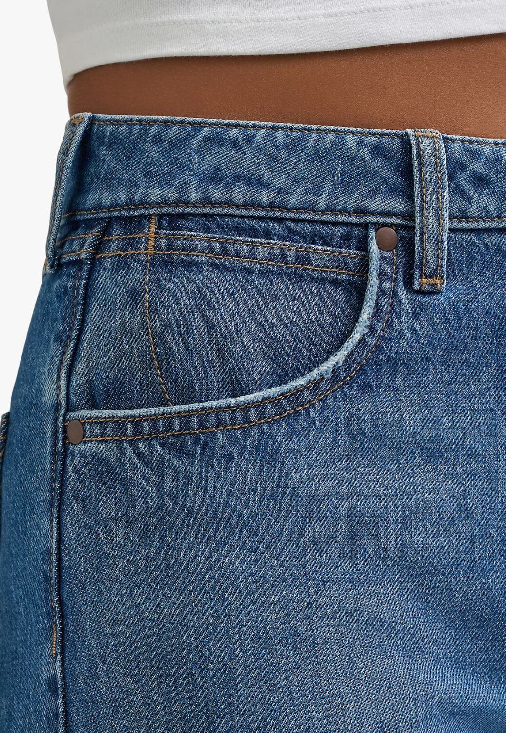 Wrangler Womens Bailey  Hi Rise Wide Leg Jean