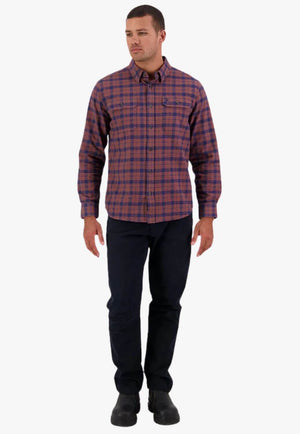 Swanndri Mens Queensbury Long Sleeve Shirt