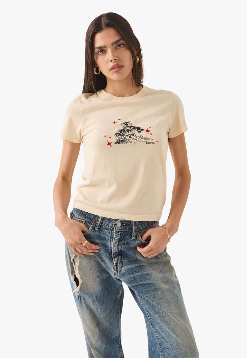 Brixton Womens Mid Century Slim T-Shirt