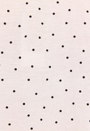 Ivy And Jack Womens Polka Dot Frill Front Mid Sleeve Top