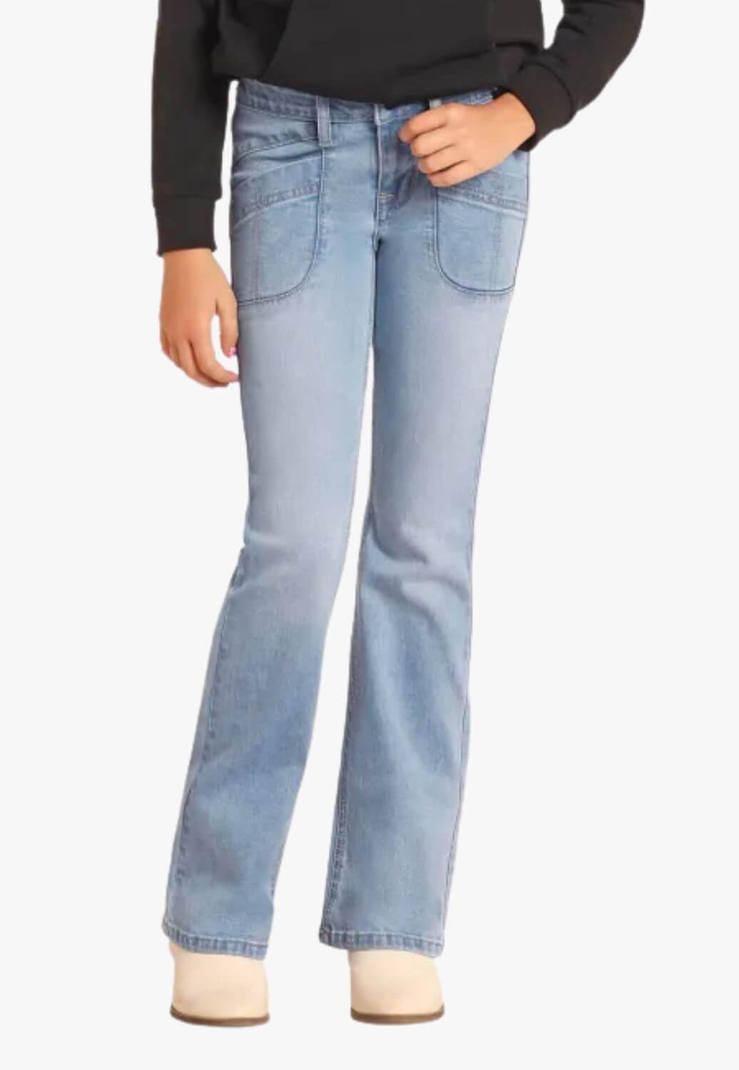 Rock and Roll Girls Detail Pocket Bootcut Jean