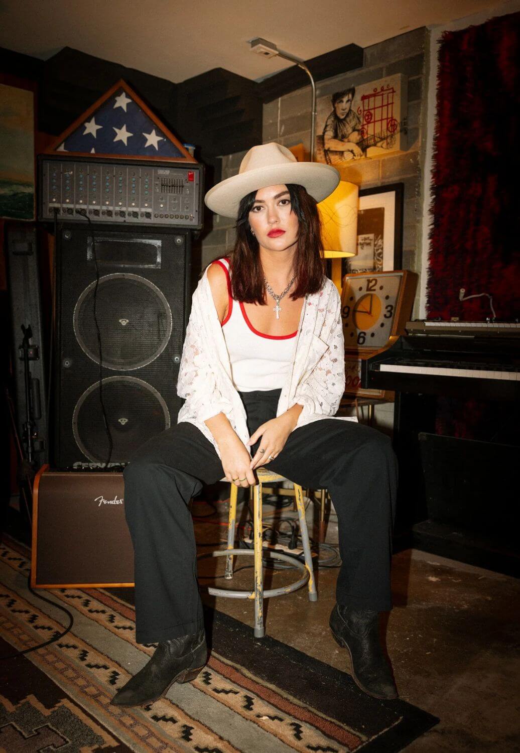 Brixton Womens East Side Boxy Long Sleeve Shirt