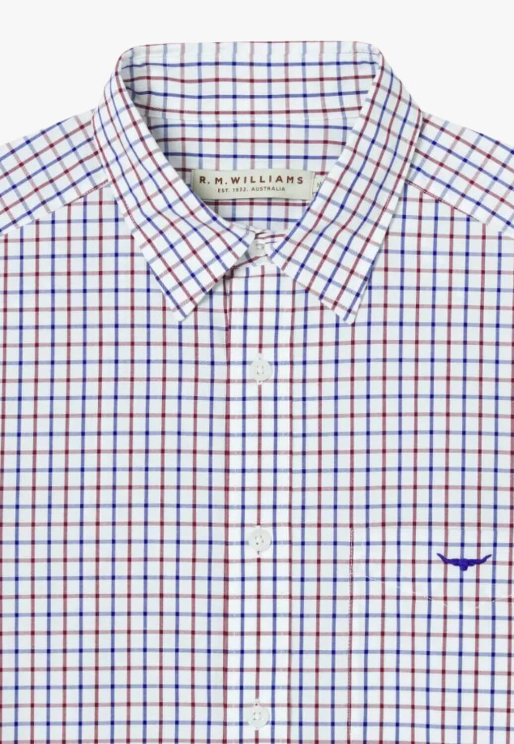 R.M. Williams Mens Collins Long Sleeve Shirt