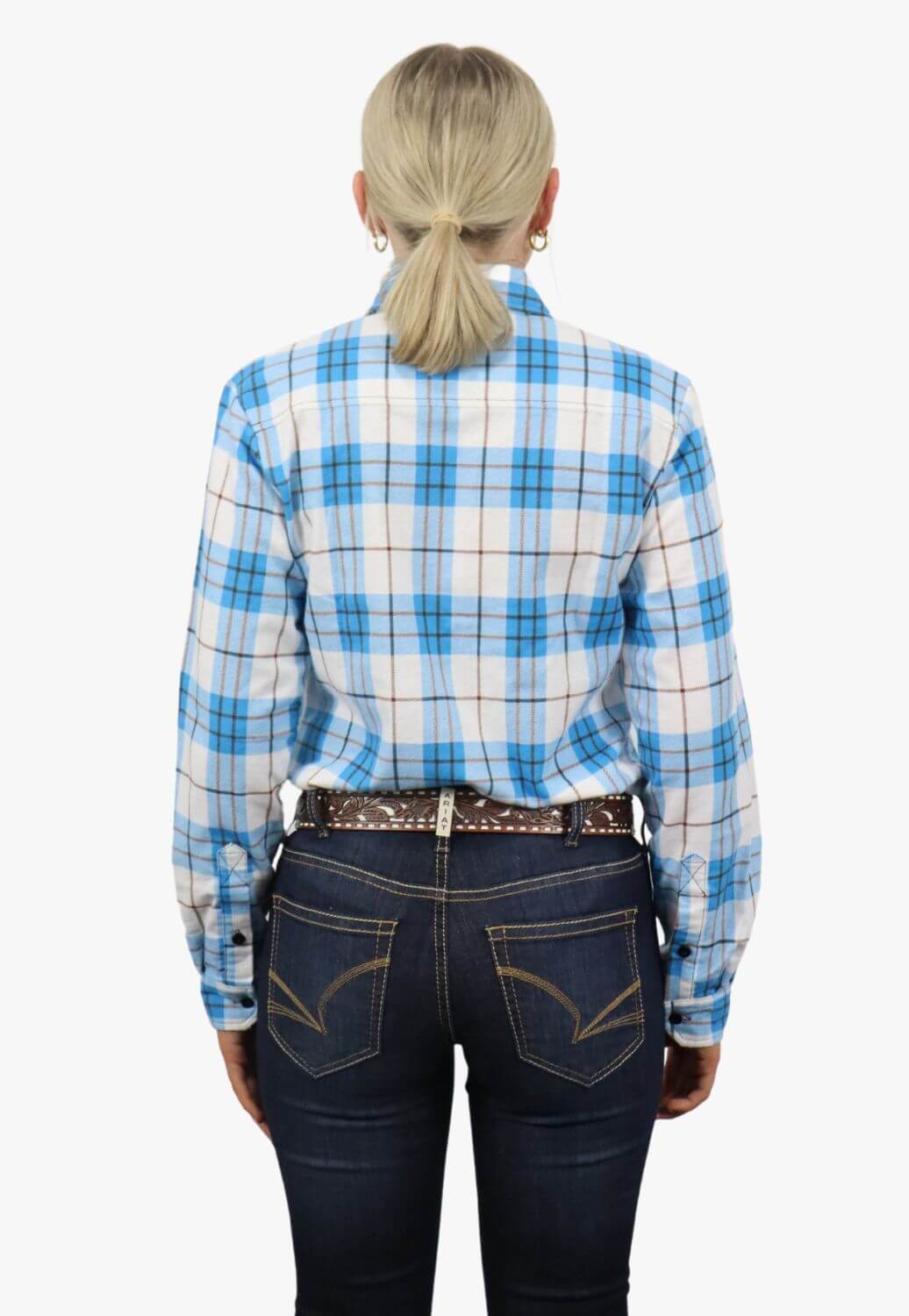 Ritemate Womens Open Front Flannelette Shirt