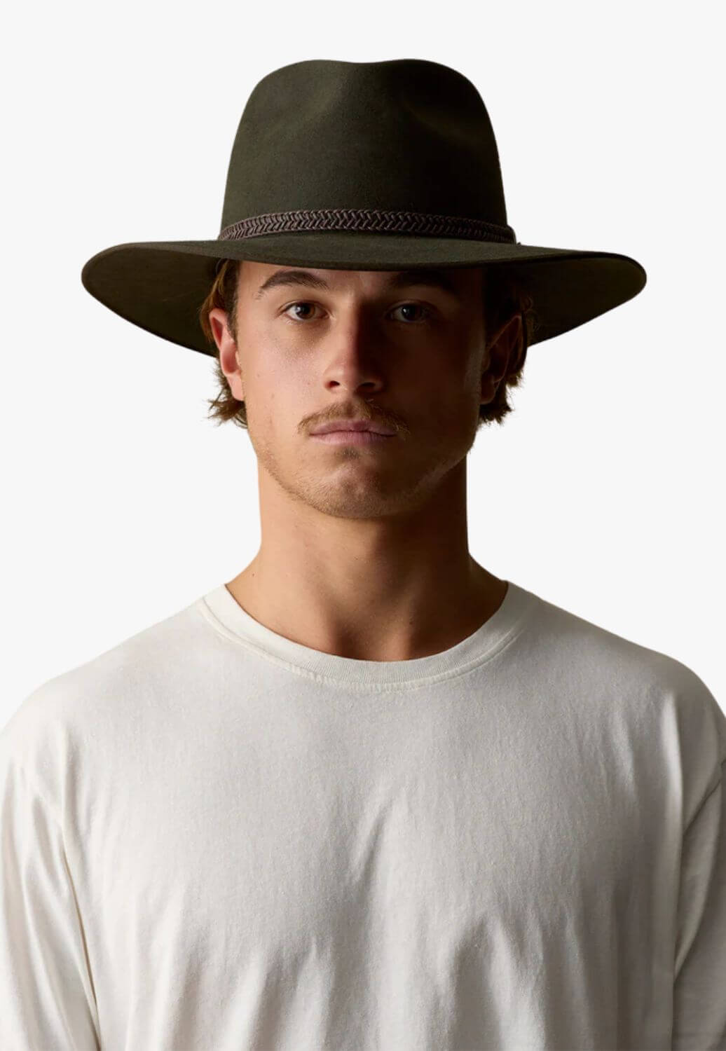 Akubra Tablelands Felt Hat Brown Olive