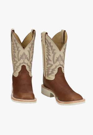 Justin Mens Trainor Wide Square Toe Boot