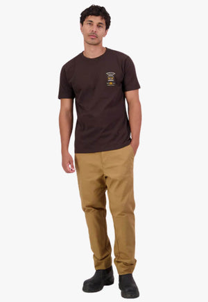 Swanndri Mens 4x4 Association T Shirt Espresso M
