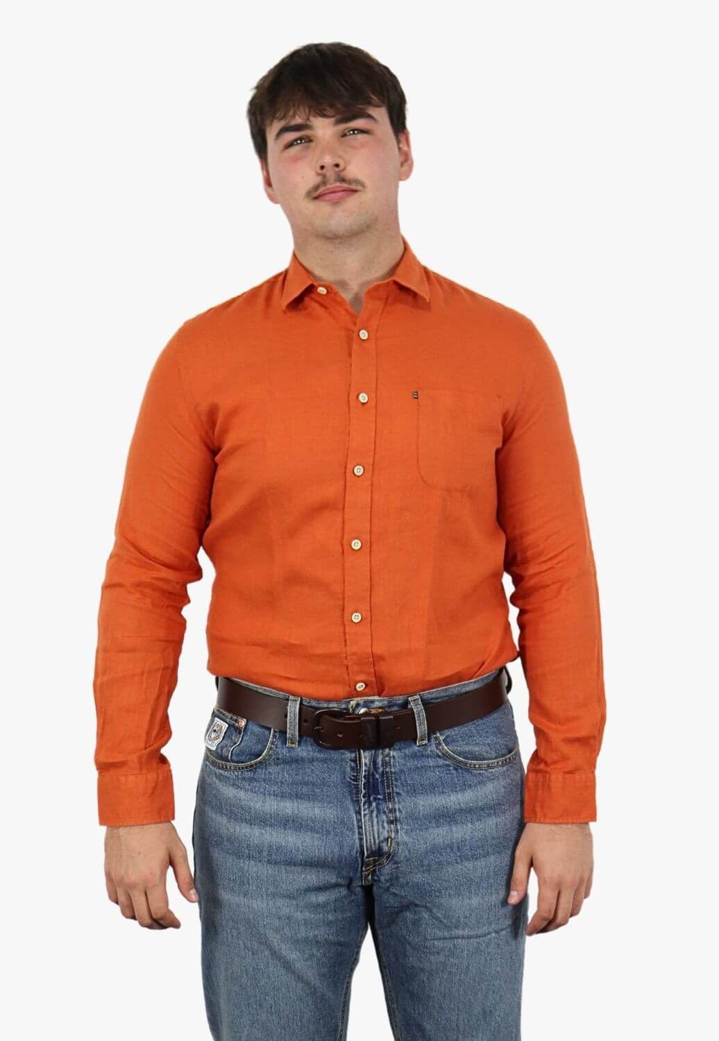 Pilbara Mens Linen Long Sleeve Shirt