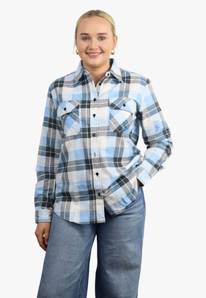 Ritemate Womens Open Front Flannelette Shirt