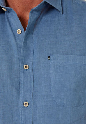 Pilbara Mens Linen Short Sleeve Shirt