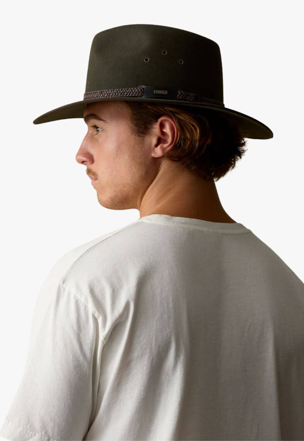 Akubra Tablelands Felt Hat Brown Olive