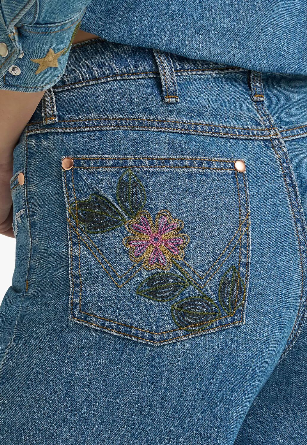 Wrangler X Lainey Wilson Womens Cheeky Wide Leg Jean