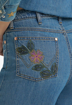 Wrangler X Lainey Wilson Womens Cheeky Wide Leg Jean