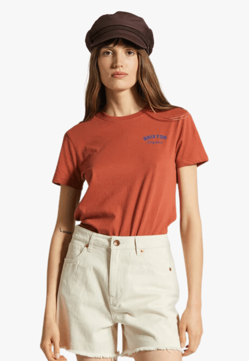 Brixton Womens Empresa Fitted Crew T-Shirt